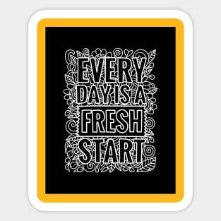 fresh start t-shirt Sticker